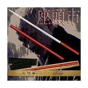 com Handmade Red Zatoichi Sword   42 Inches. Product Category Swords 