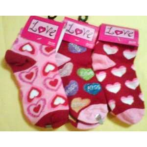  Valentines Day Gifts Socks Set of 3)size 4 6 Baby
