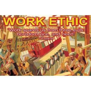  Work Ethic 12x18 Giclee on canvas