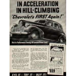   Special De Luxe Sport Sedan, $802.  1940 Chevrolet Ad, A2473
