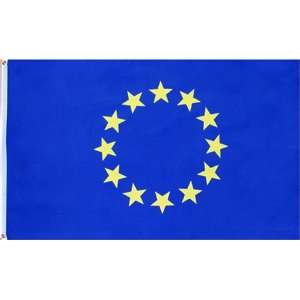  European Union (EU) Flag   3 foot by 5 foot Polyester (New 
