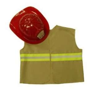  Fireman Costume Dress up Trunk Vest Hat Birthday Play 