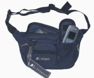  Everest Fanny Pack W/cell Phone Holder. Navy Clothing