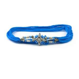  Rakhi Friendship Thread Bracelet with Crystal and Silver 