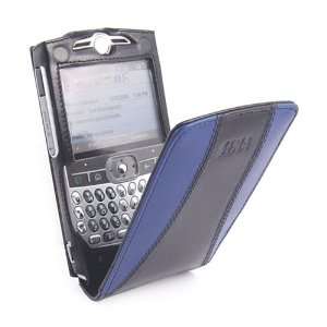 Sena Cases 2404031 Black/Blue Leather Motorola Q Magnetic Flipper Case 