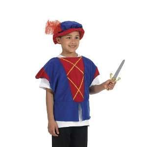  Tudor Medieval Childs Fancy Dress Costume Tabard & Hat 