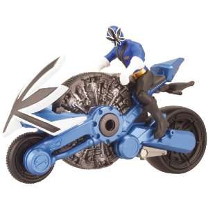 Power Ranger Samurai Blue Cycle with 4 Action Figure 