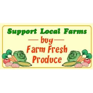  3x6 Vinyl Banner   Buy Fresh Produce 