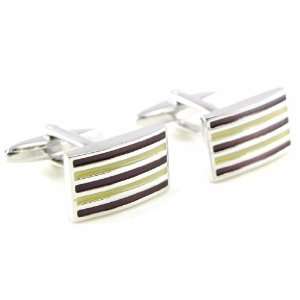  Cufflinks Equilibre brown green. Jewelry