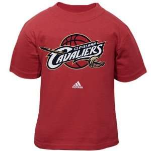  NBA adidas Cleveland Cavaliers Toddler Wine Primary Logo T 