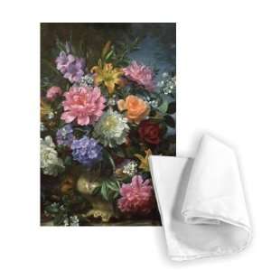  Peonies and mixed flowers by Albert Williams   Tea Towel 