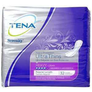  Tena Ultra Thins Heavy Protection, Regular 32ct (Pack of 3 