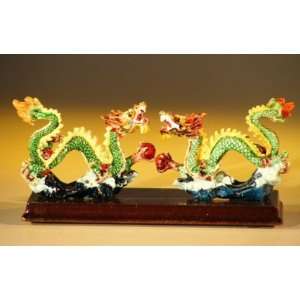   Two Snake Dragon Miniature Figurines 5 0x2 0x2 0 Patio, Lawn & Garden