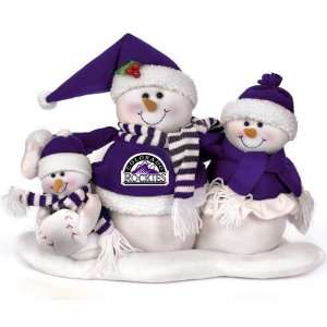  Colorado Rockies Decorative Table Top Snowman Family 