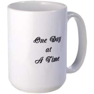  One Day at a Time Health Large Mug by  