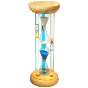    Sand Timer   1 Minute, Wood, Triple Liquid Timer Toys & Games