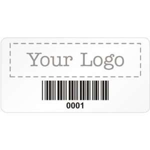   Logo and Barcode, 0.75 x 1.5 Cold Temp Paper Labels