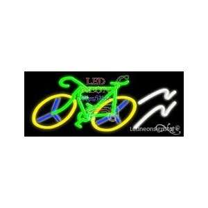   Bicycle Logo Neon Sign 13 Tall x 32 Wide x 3 Deep 