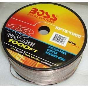  Boss Audio Sp18 1000 18 Gauge Ofc Speaker Wire 1000 Foot 