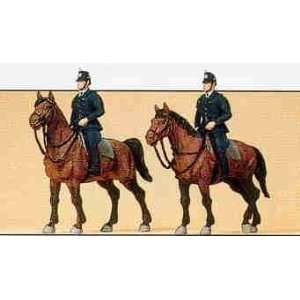  Preiser 10399 German Police Horseback (2)