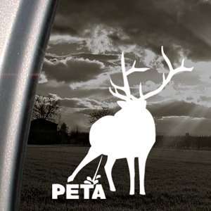  Funny Hunting Pee On PETA Decal Truck Window Sticker 