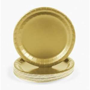  Metallic Gold Party Dessert Plates   Tableware & Party 