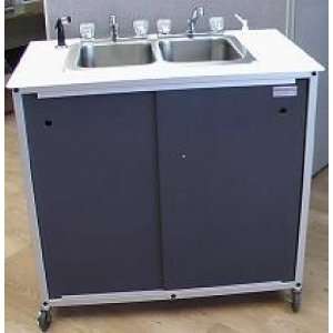   Deep Basin Portable Self Contained Stainless Steel Sink, 10 Deep