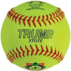   11 Inch Yellow Synthetic Leather Babe Ruth Softball