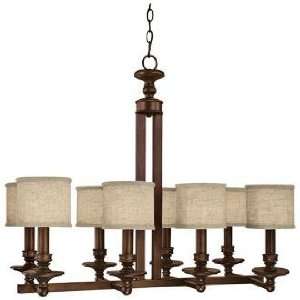  Midtown Collection 8 Light Burnished Bronze Large 