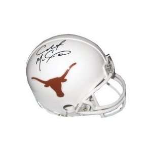  Colt McCoy signed Texas Longhorns Replica Mini Helmet 