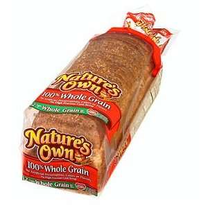 NATURES OWN WHOLE GRAIN BREAD 100% PER Grocery & Gourmet Food