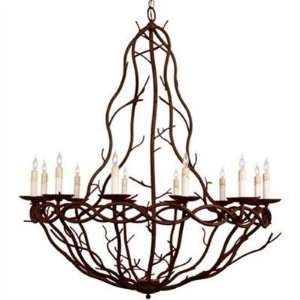  Durango 12l Iron Chandelier