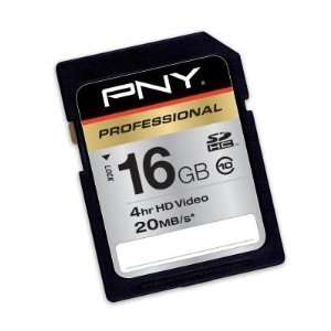  Pny Technologies 16gb Class 10 20mbps Sdhc Secure Digital 