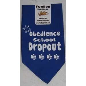  Obedience School Dropout Bandana, Royal Blue  1 size fits 