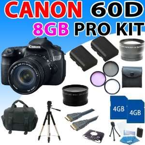  Canon EOS 60D 60 D DSLR Camera Kit with Canon EF S 18 135mm 
