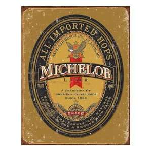  Tin Sign Michelob Beer #1392 