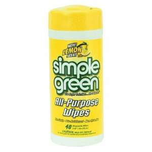  Simple Green 14101 Lemon Scent All Purpose Wipes. 40 per 