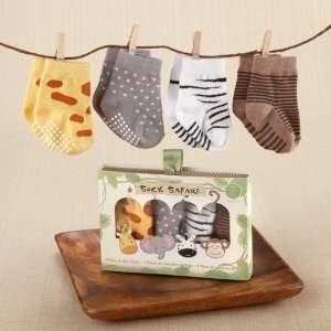  babyaspen 4 Pair Animal Themed Sock Set, 0 6 months, Sock 