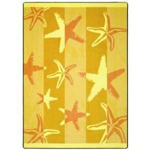Joy Carpets 1643 Summer Solstice Starfish Outdoor Rug Size 54 x 78 