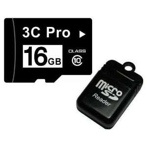  3C Pro 16GB Class 10 MicroSDHC Card 16G C10 MicroSD SDHC 