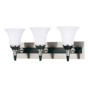 Satco Products Inc 60/1753 Keen   3 Light Vanity w/ Satin White Glass 