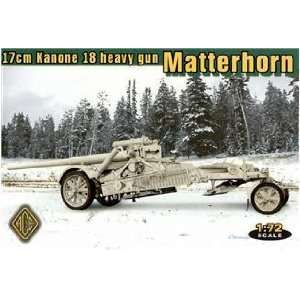  German Matterhorn 17cm Kanone 18 Heavy Howitzer Gun 1 72 
