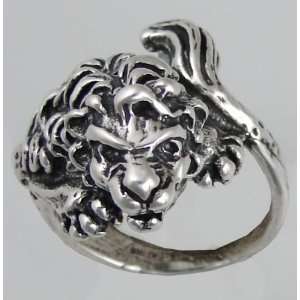  Sterling Silver Lion Ring Made in America Jewelry