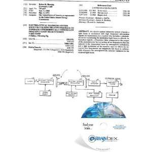 NEW Patent CD for ELECTRO OPTICAL TELEMETRY SYSTEM RECEIVER UTILIZING 