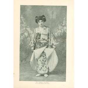  1896 Print Actress Marie Tempest in the Geisha Everything 