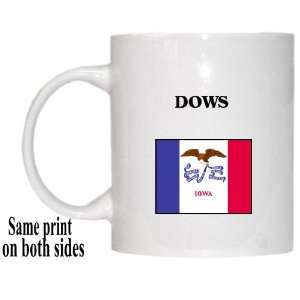  US State Flag   DOWS, Iowa (IA) Mug 