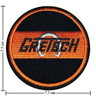 Gretsch Guitar Music Band Logo Embroidered Iron on Patches From 