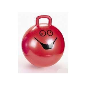    RED Goofy Smiley Face Hopper Hopping Ball Kids Toy