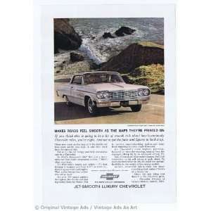  1964 Chevrolet Impala Super Sport Coupe White Vintage Ad 
