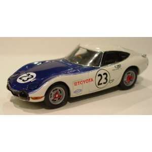  Toyota 2000 GT SCCA 1968 Shelby Wht/Blue 1/43 Scale 
